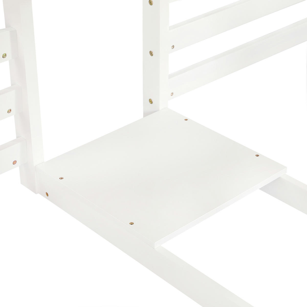ETAGENBETT 90/200 mit Rutsche, Stauraum und Leiter - Weiß, Holzwerkstoff (90/200cm) - EVRYAE
