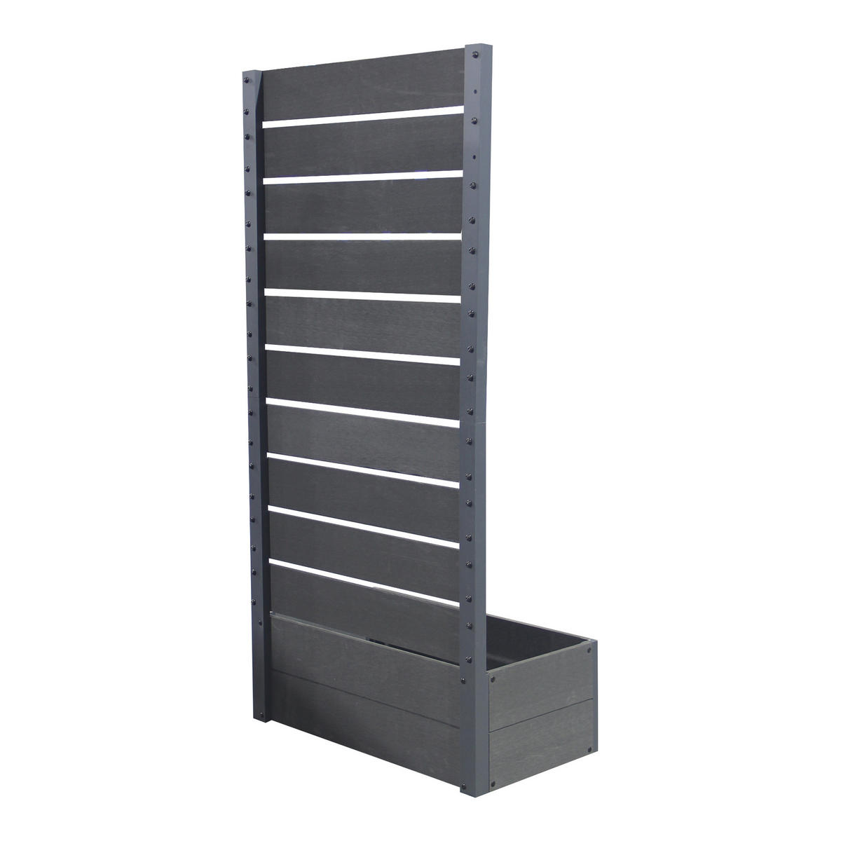 CVETLIČNI KORIT Heerde - siva, umetna masa (72/150/38cm) - [en.casa]