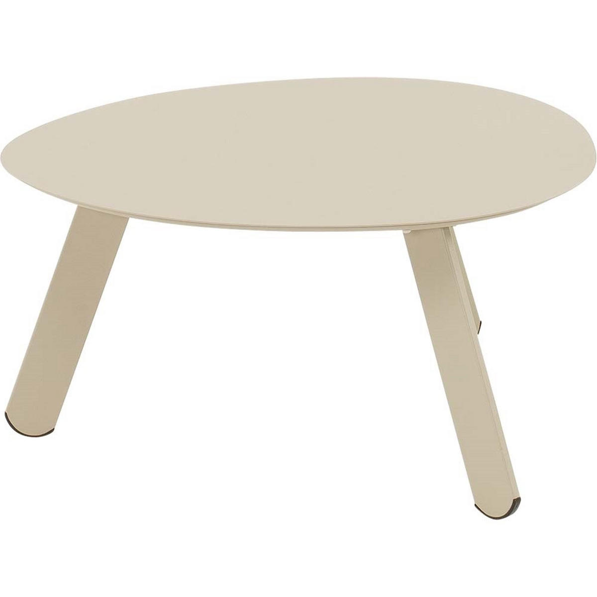 BEISTELLTISCH Tiki - Taupe - 55/46/28 cm - Taupe, Metall (55/46/28cm) - Lesli Living