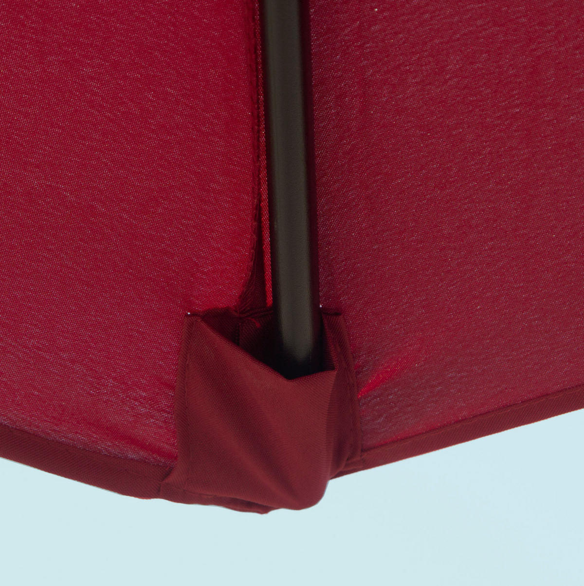 SONNENSCHIRM rund 260 cm in Rot mit Kurbel und Neigefunktion - Rot, Metall (260/260cm) - BEAOK