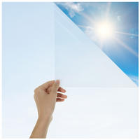 SICHTSCHUTZFOLIE 60/200 cm blickdicht & statisch haftend + UV-Schutz - Weiß - selbstklebend Fenster - Weiß, Kunststoff (60/200cm) - Blumtal