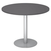 PAUSENTISCH groß STF 100/100/74,5 cm in Graphitfarben/Silberfarben - Silberfarben/Graphitfarben, Holzwerkstoff (100/100/74.5cm) - bümö