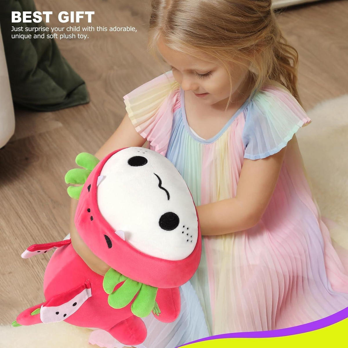PLÜSCHTIER Axolotl Drachenfrucht 33 cm - Rot, Textil (20/33cm)