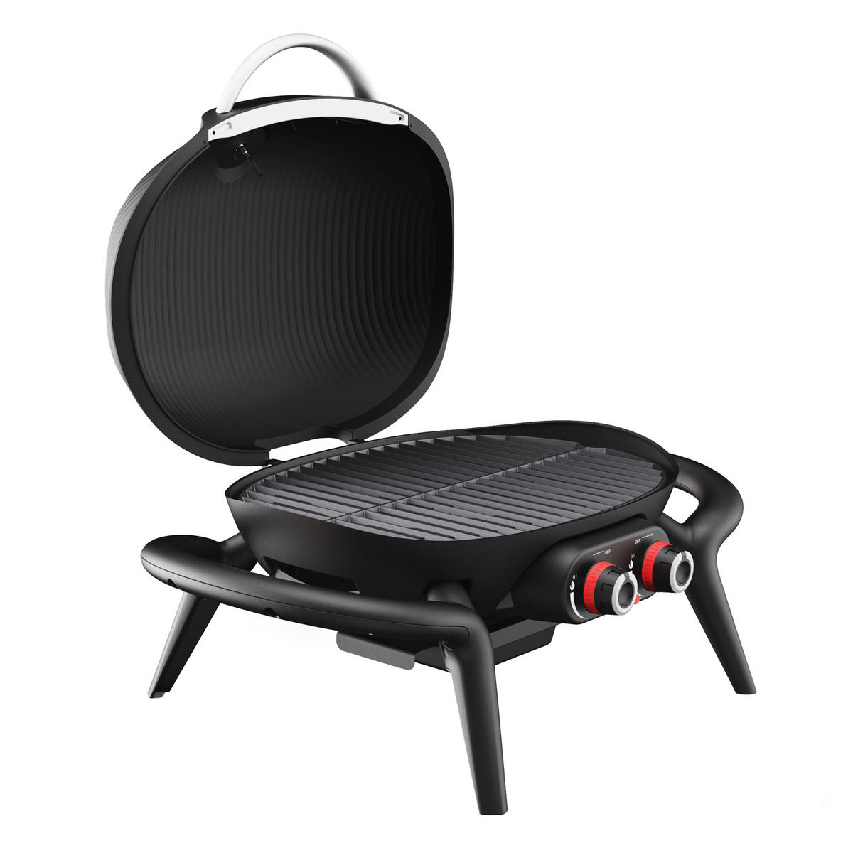 TISCHGRILL KENAI schwarz - Schwarz, Kunststoff/Metall (73/38/50cm) - TAINO