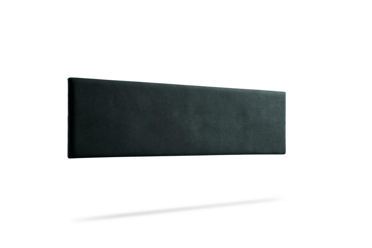 KOPFTEIL gepolstert NOVA Aqualine 160x50x5 cm - Schwarz - Moonia - Schwarz, Holz (160/5/50cm)