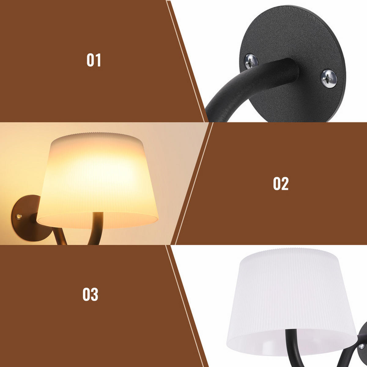NÁSTĚNNÉ LED svítidlo Yarborough 18/13/13 cm - černá, plast (13/13/18cm) - Nettlife