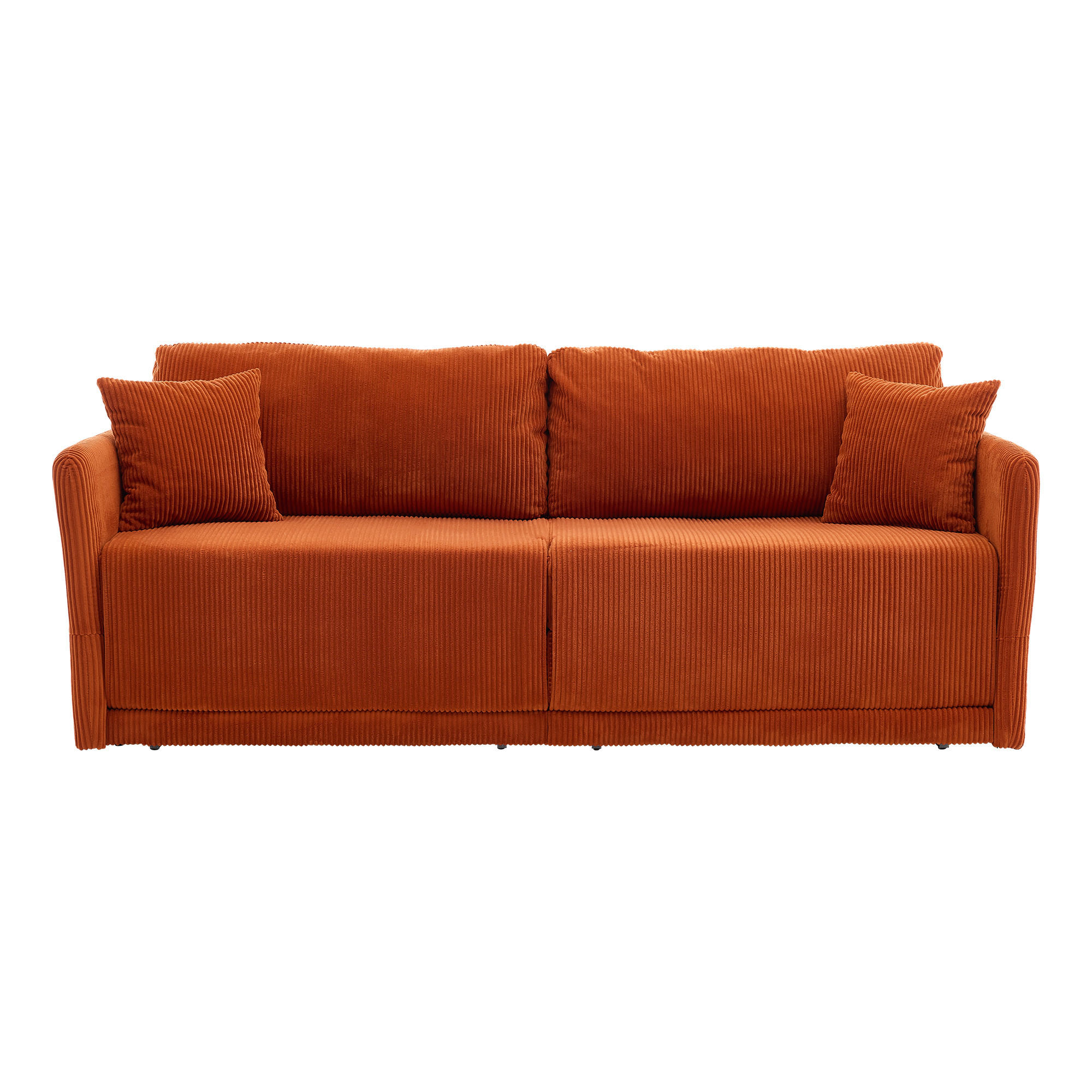 SCHLAFSOFA DE-35218 multifunktional umwandelbar Orange - Orange, Textil (88/84/182cm) - ComfortXL