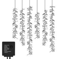 LICHTERKETTE Vorhang mit 480 LED Warmweiß - Schwarz, Kunststoff (200cm) - ECD-Germany