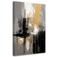 LEINWANDBILD Abstraktion 70x100cm - Grau, Textil (70/100cm) - Feeby