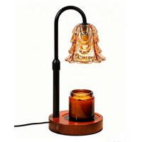 TISCHLEUCHTE Kerzenwärmer Mit Timer - Orange, Metall (14/14/25cm) - Authentics