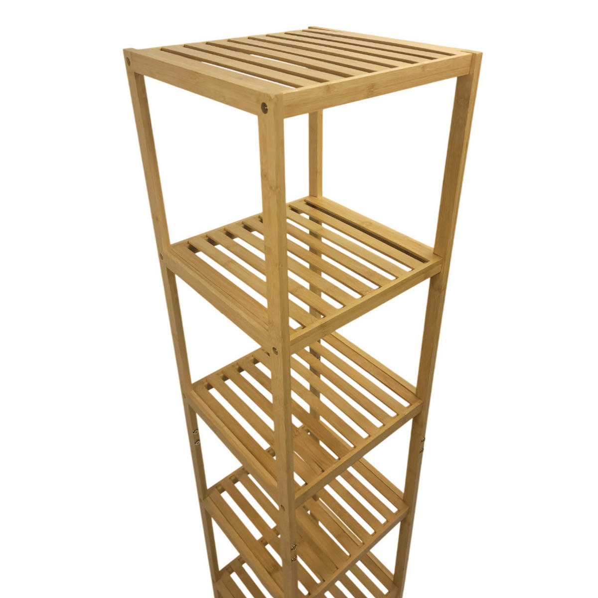 REGAL Bambus Naturfarbe 5 Ablagen 140/34/33 cm - Naturfarben, Holz (34/140/33cm) - Begryf