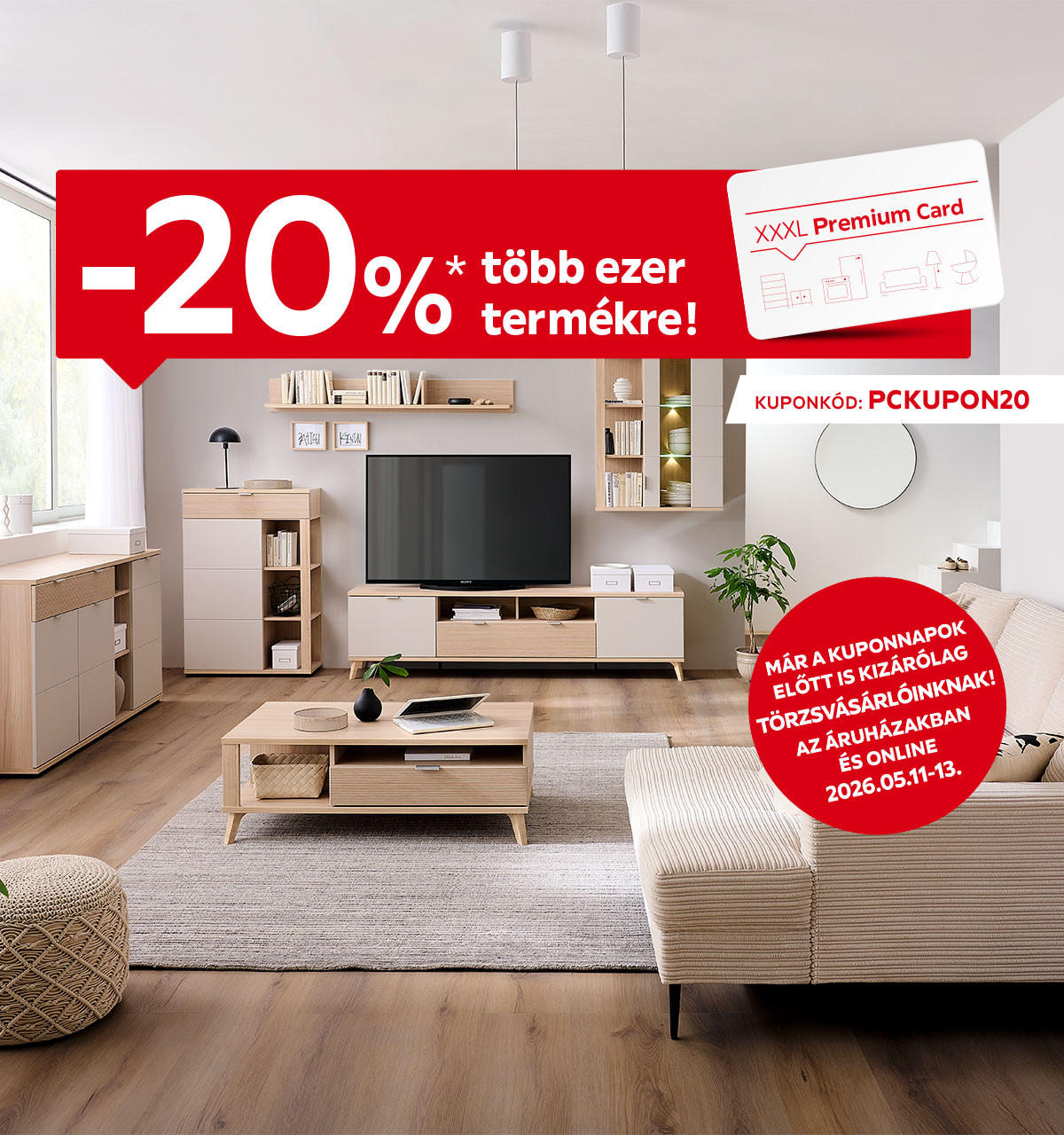2026.05.11-05.13. között 20% kedvezményt adunk több ezer termékre csak törzsvásárlóinknak az áruházakban és online a PCKUPON20 kuponkóddal. További információért kattintson a „Kivételek és részletek” gombra.