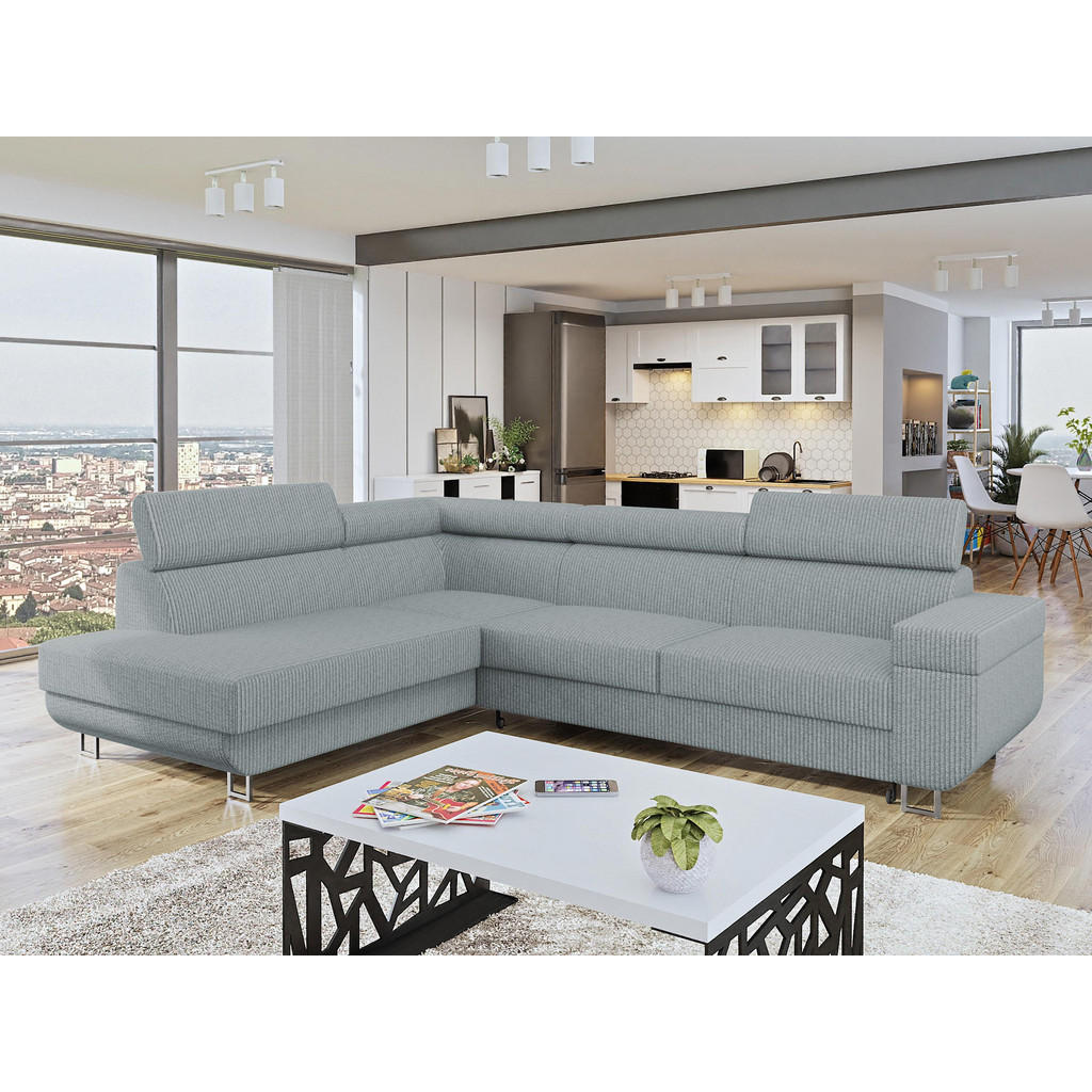 Thumbnail - Mirjan24 Ecksofa, Grau, Textil, links montierbar, L-Form,Rechteckig, 253x188 cm, Wohnzimmer, Sofas & Couches, Wohnlandsc...