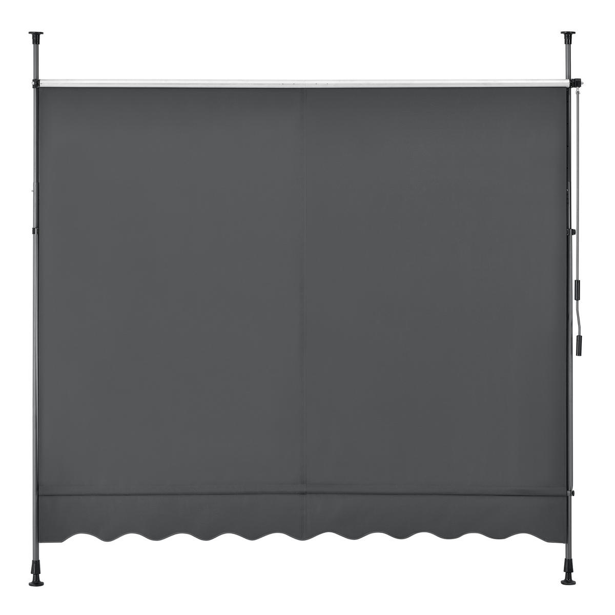 KLEMMMARKISE Stem - Dunkelgrau, Textil/Metall (250/309/120cm) - pro.tec