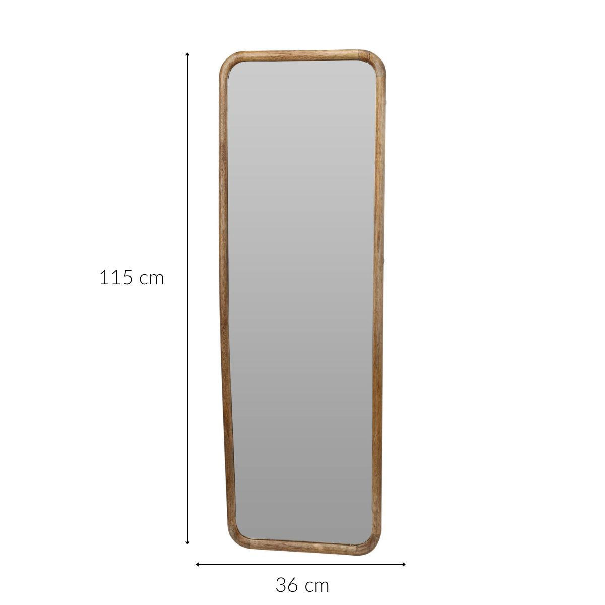 WANDSPIEGEL Holzrahmen 36/2,5/115 cm - Braun, Holz (36/115/2.5cm) - Home Styling Collection