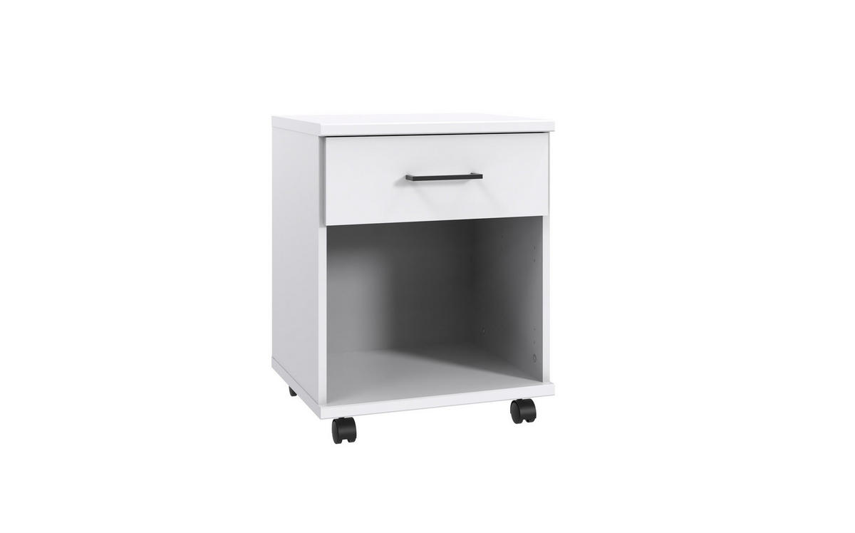 JUGENDZIMMER Rügen in Weiß und Artisan Eiche 7 teilig mit Schwebetürenschrank - Weiß, Holzwerkstoff (120/200/80cm)