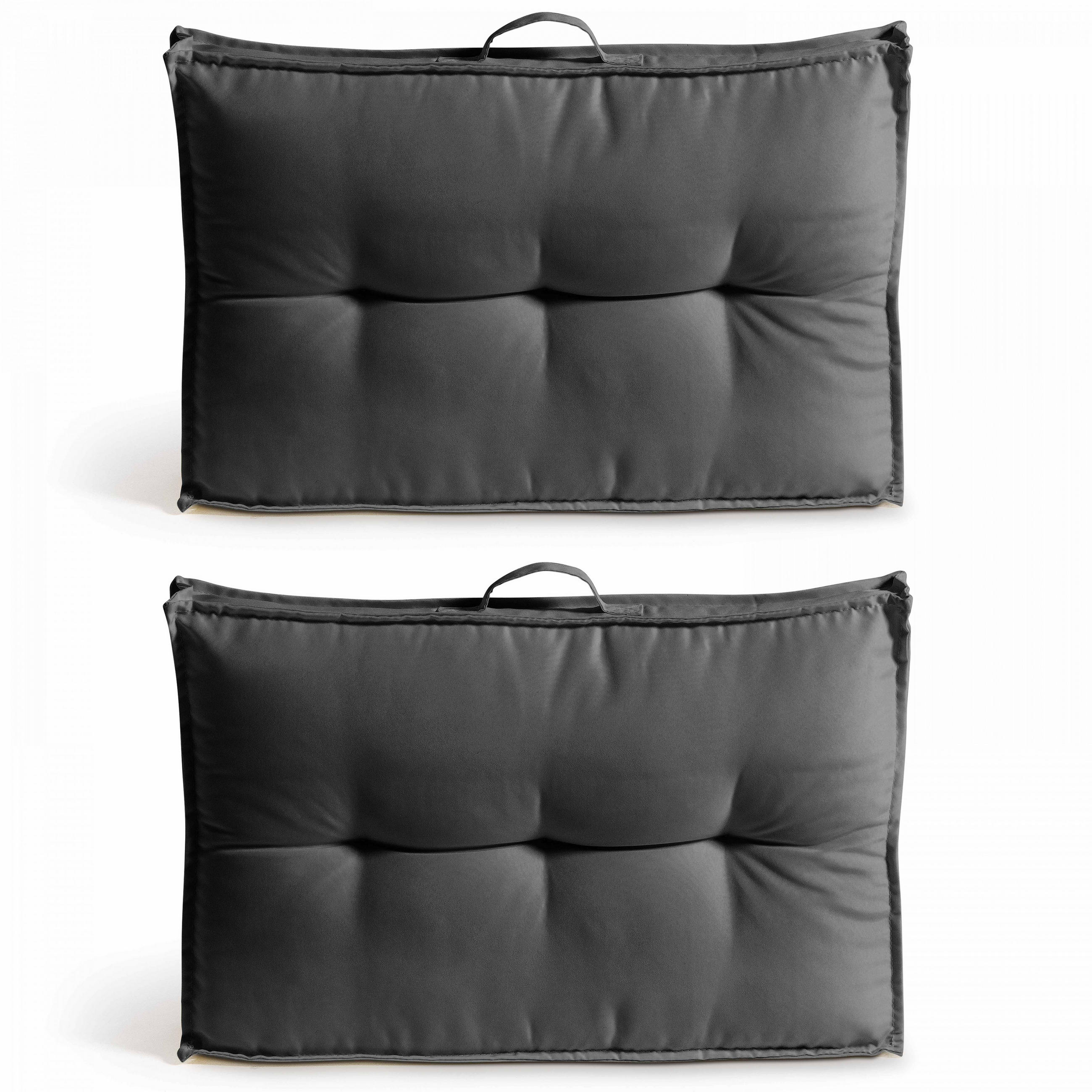 KISSEN 2-tlg., Grau - Grau, Textil (40/12/60cm) - Oviala