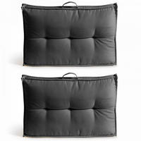 KISSEN 2-tlg., Grau - Grau, Textil (40/12/60cm) - Oviala