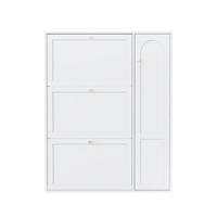 SCHUHSCHRANK Weiß 90/25/114 cm - Weiß, Holzwerkstoff (90/114/25cm) - PANGIVO