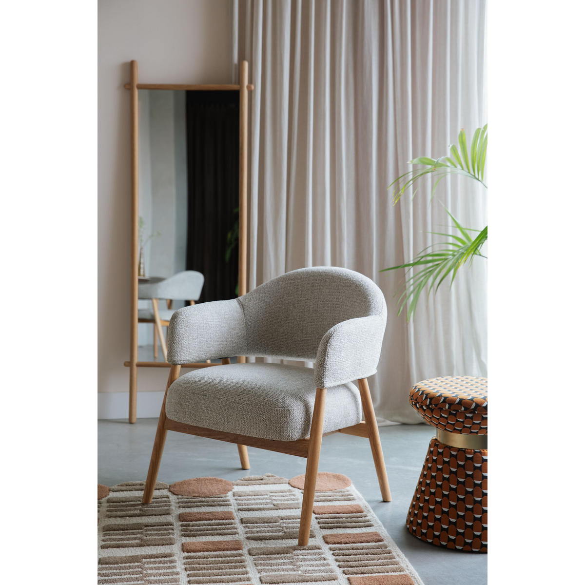 SESSEL Indy Hellgrau/ Beige - Beige, Textil (64/76.5/66.5cm) - Housecraft Living