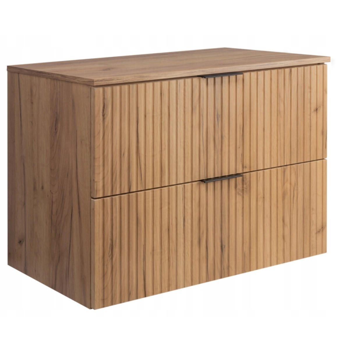 WASCHBECKUNTERSCHRANK FLOW + Platte Eiche Craft 80/57/46 cm - Eichefarben, Holzwerkstoff (80/57/46cm) - Rodan