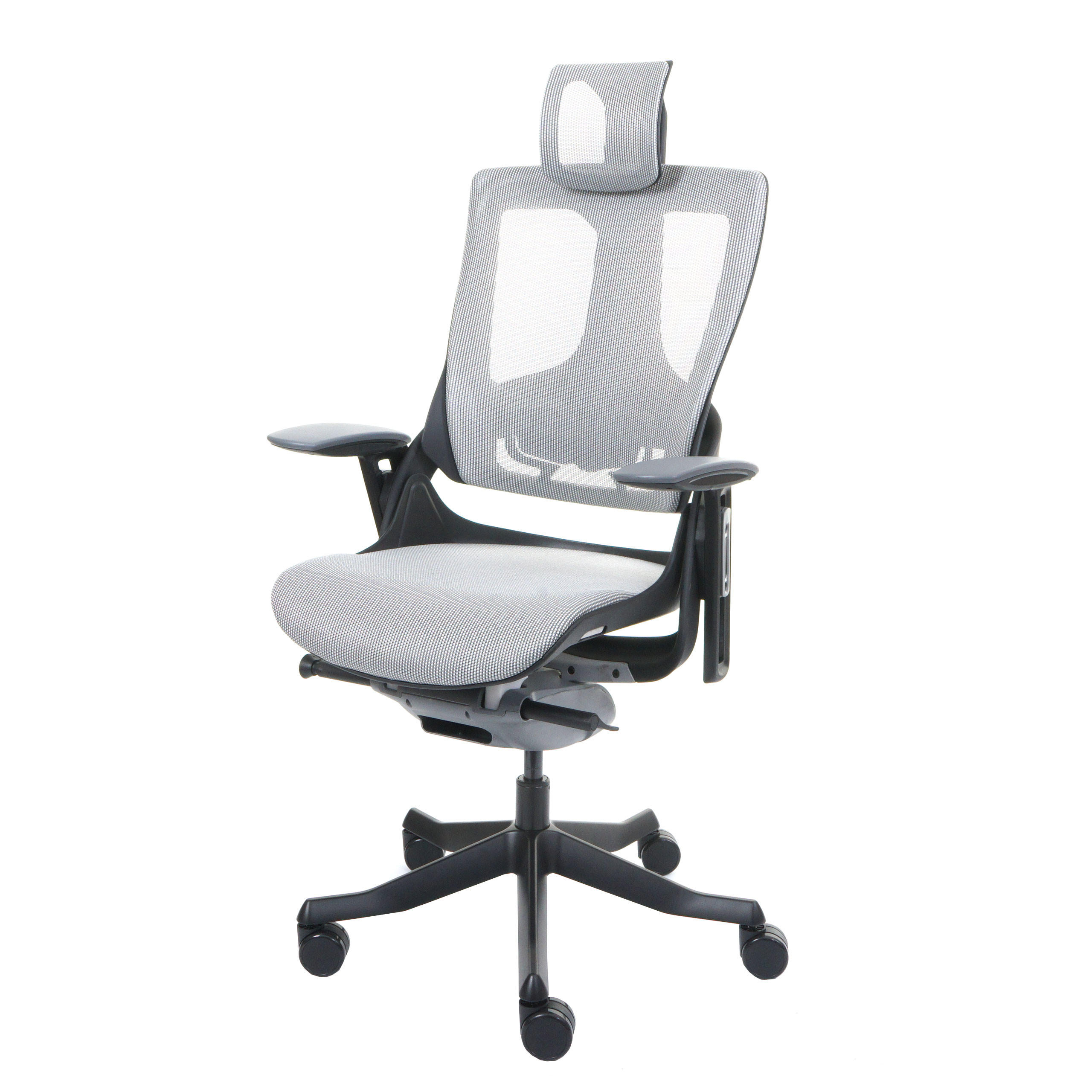 BÜROSTUHL MERRYFAIR Grau - Grau, Textil (75/138/68cm) - MCW