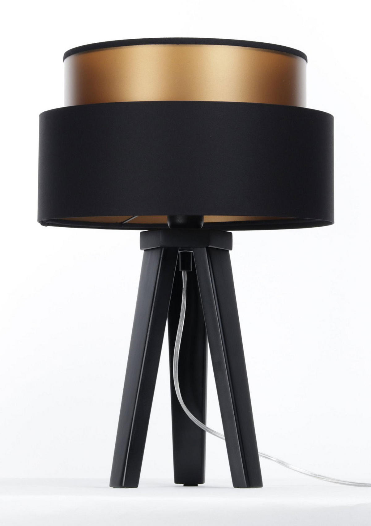 TISCHLAMPE Schwarz 30/45 cm - Braun, Kunststoff (30/0.7/45cm) - ONZENO