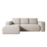 ECKSOFA LAMBI, Hell Beige - Castel 03 - Naturfarben, Textil (114/266cm) - Moderno Meble