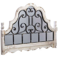 WANDSPIEGEL 128x6x89 cm - Weiß, Holz (128/89/6cm) - Wanderlust