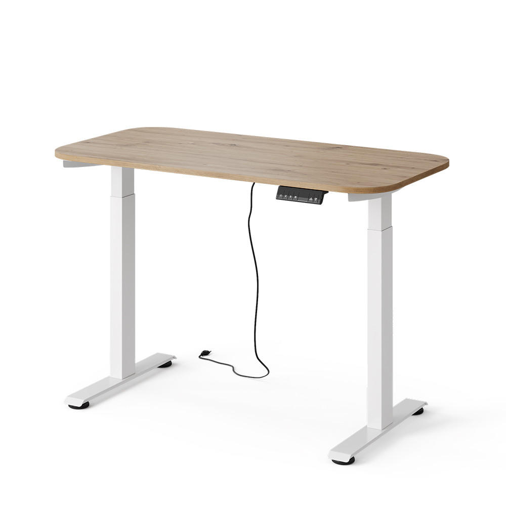 BIROU Elevate Alb/Artisan 120 x 60 cm 2 motoare