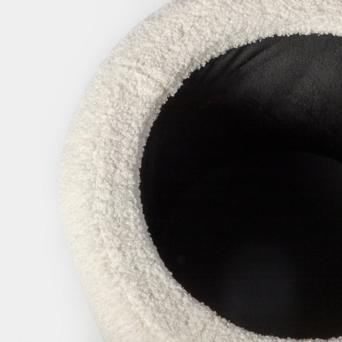 POUF Roma Weiß 40 cm x 42 cm - Weiß, Textil (40/42/40cm) - Klast Home