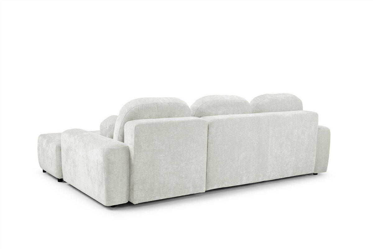 ECKSOFA Argos In Vibe - Creme, Holzwerkstoff/Textil (267/170cm) - Fun Möbel