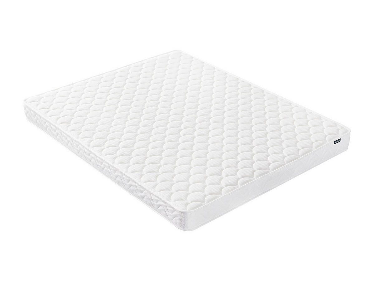 STANDARDMATRATZE - 2 Personen - stoff - weiß Pelops - Weiß, Textil (140/190cm) - Vente-Unique