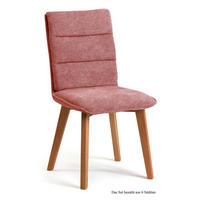 ESSZIMMERSTUHL (6er-Set) Darija 47x92x60 Eiche geölt/Rosewood - Eichefarben/Dunkelrosa, Kunststoff (60/92/47cm) - 58aufmkessel