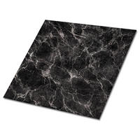 FLIESENAUFKLEBER 9 Stück 30x30 cm selbstklebend Dunkler Marmor - Schwarz, Textil (30/1.6/30cm) - TULUP