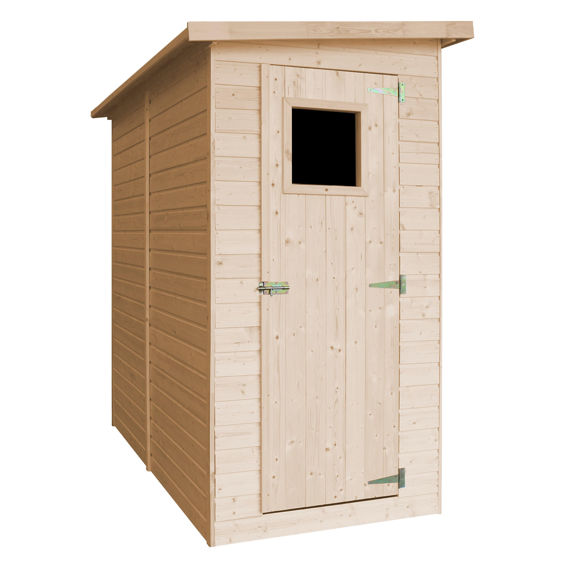 GARTENHAUS HOLZ H203x123x223 cm/2.1 m² - M348A - Beige, Holz (123/203/205cm) - Timbela
