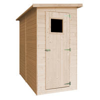 GARTENHAUS HOLZ H203x123x223 cm/2.1 m² - M348A - Beige, Holz (123/203/205cm) - Timbela