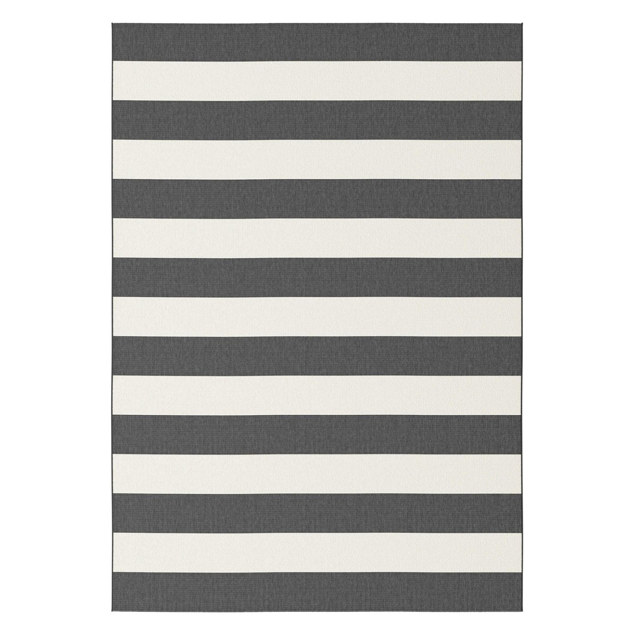 TEPPICH für Innen- und Außenbereiche schwarz - Schwarz, Textil (120/170cm) - AFK Living