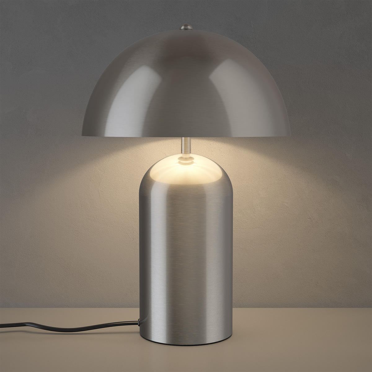 RETRO-TISCHLAMPE Altea,25 x 37 cm,Nickel matt - Nickelfarben, Metall (25/25/37cm) - tectake
