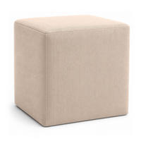 HOCKER M22 Beige 41/45/41 cm eckig - Beige, Textil (41.1/45/41.1cm) - Livojo
