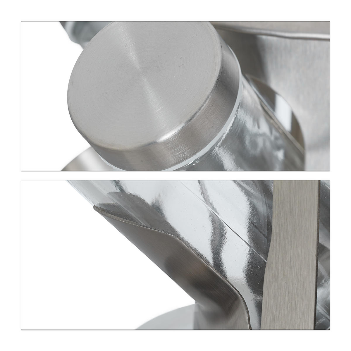 GEWÜRZKARUSSELL - Silberfarben, Glas/Metall (22/33/22cm) - Relaxdays