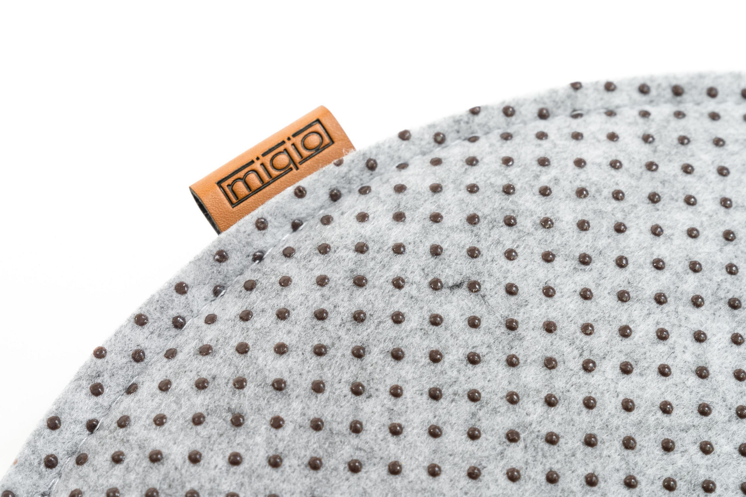 SITZKISSEN mit Antirutschnoppen 6er-Set - Hellgrau, Textil (40cm) - Miqio Design