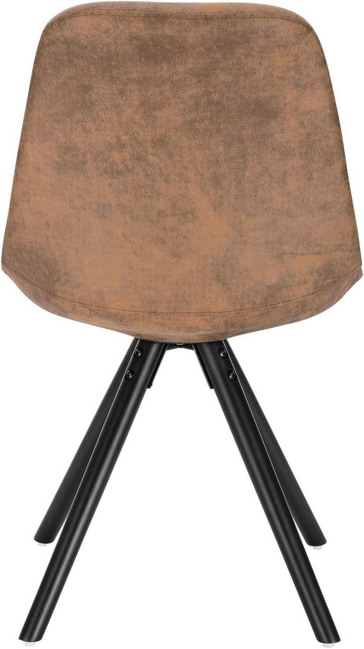 ESSZIMMERSTÜHLE 1er Set, Polsterstuhl, Dunkelbraun - Dunkelbraun/Schwarz, Holz/Textil (43/83/44.5cm) - Woltu