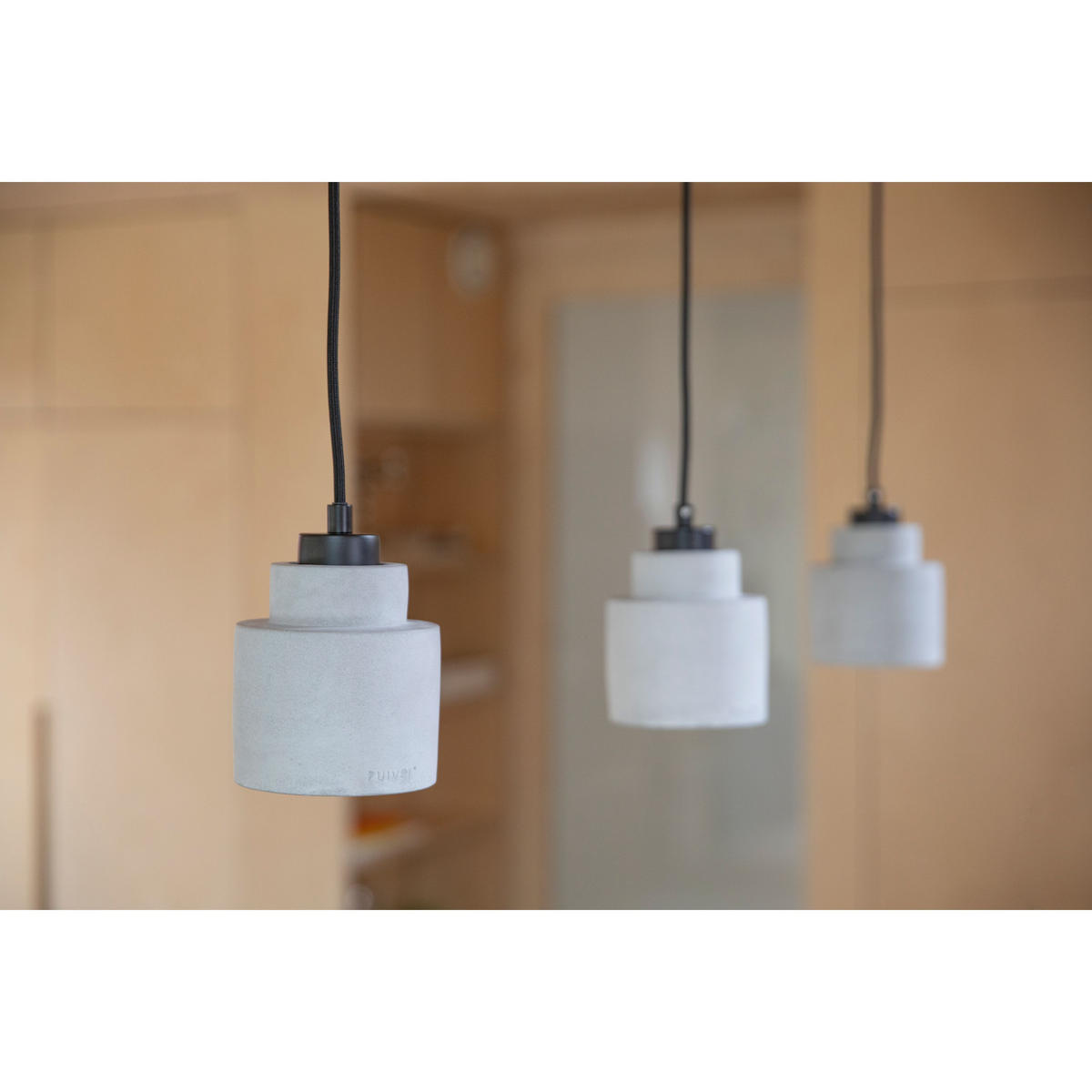 PENDELLEUCHTE Left Beton 11x11 cm Grau - Grau, Stein (11/11/150cm) - Zuiver