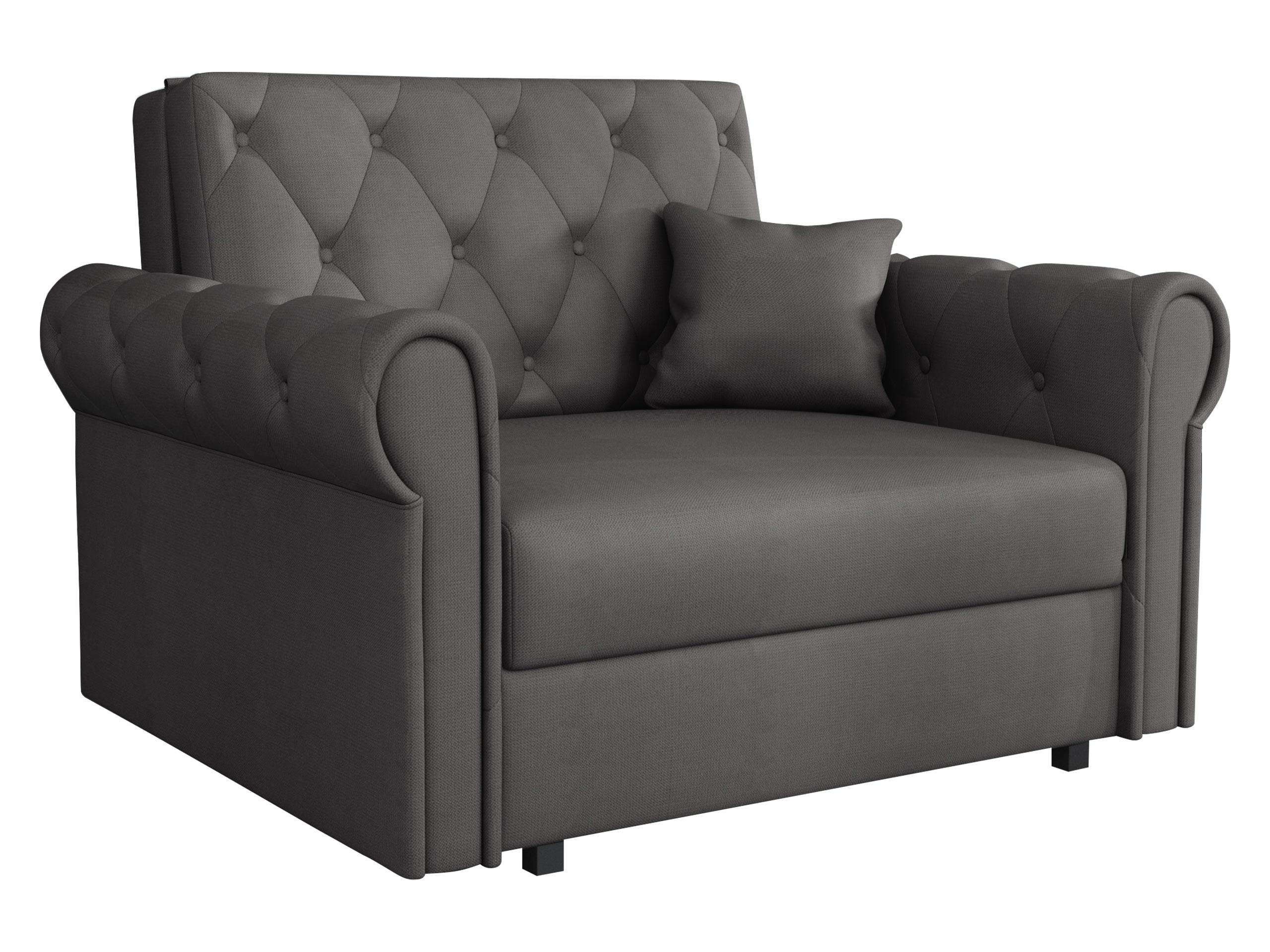 SCHLAFSOFA Viva Roma I - Schwarz/Graphitfarben, Holz/Textil (116/85/98cm) - MIRJAN24