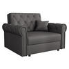 SCHLAFSOFA Viva Roma I - Schwarz/Graphitfarben, Holz/Textil (116/85/98cm) - MIRJAN24