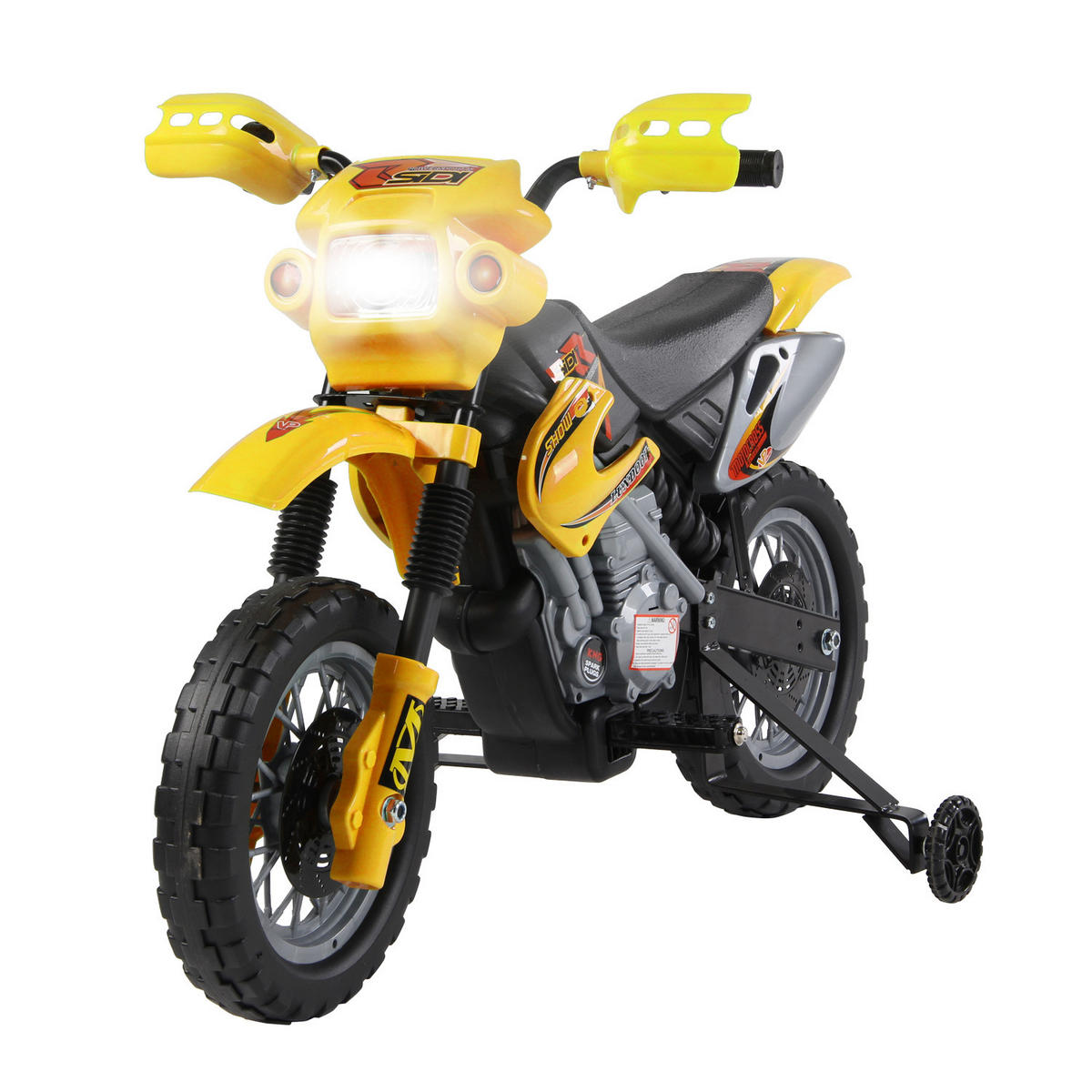 ELEKTRO-MOTORRAD DE-13172 abnehmbare Stützräder Gelb/Schwarz - Gelb, Kunststoff (102/53/66cm) - ComfortXL