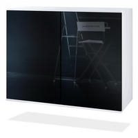 KOMMODE Skadu Schwarz Hochglanz - Schwarz Hochglanz, Holzwerkstoff (92.5/73.5/35cm) - Vladon