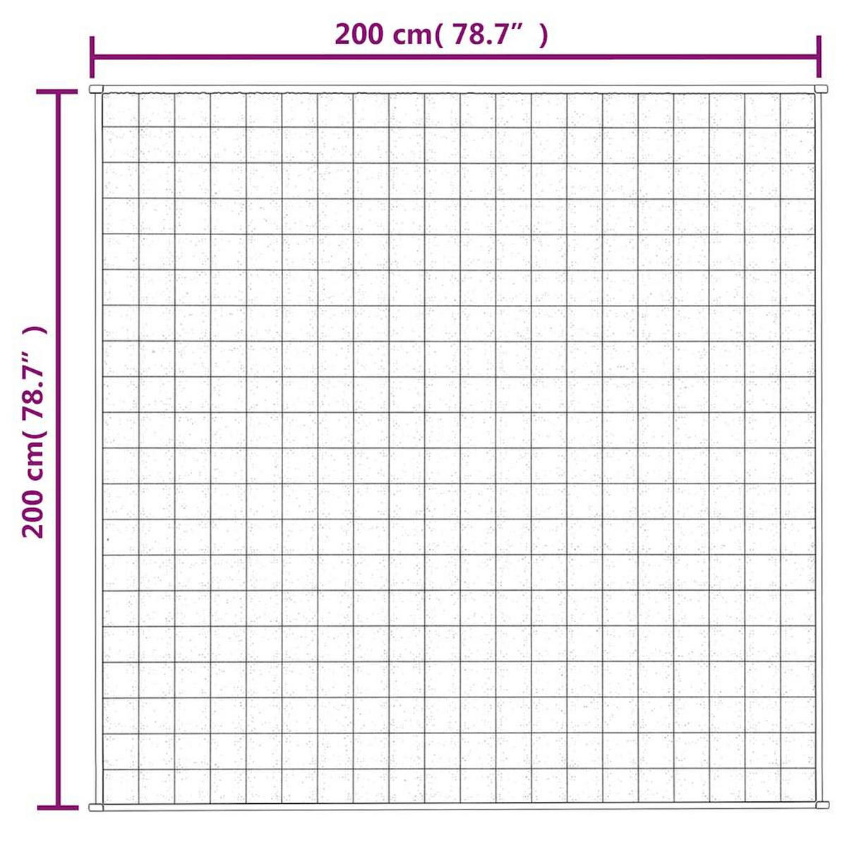 GEWICHTSDECKE Grau 200/200 Cm 13 Kg Stoff - Grau, Textil (200/200cm) - vidaXL