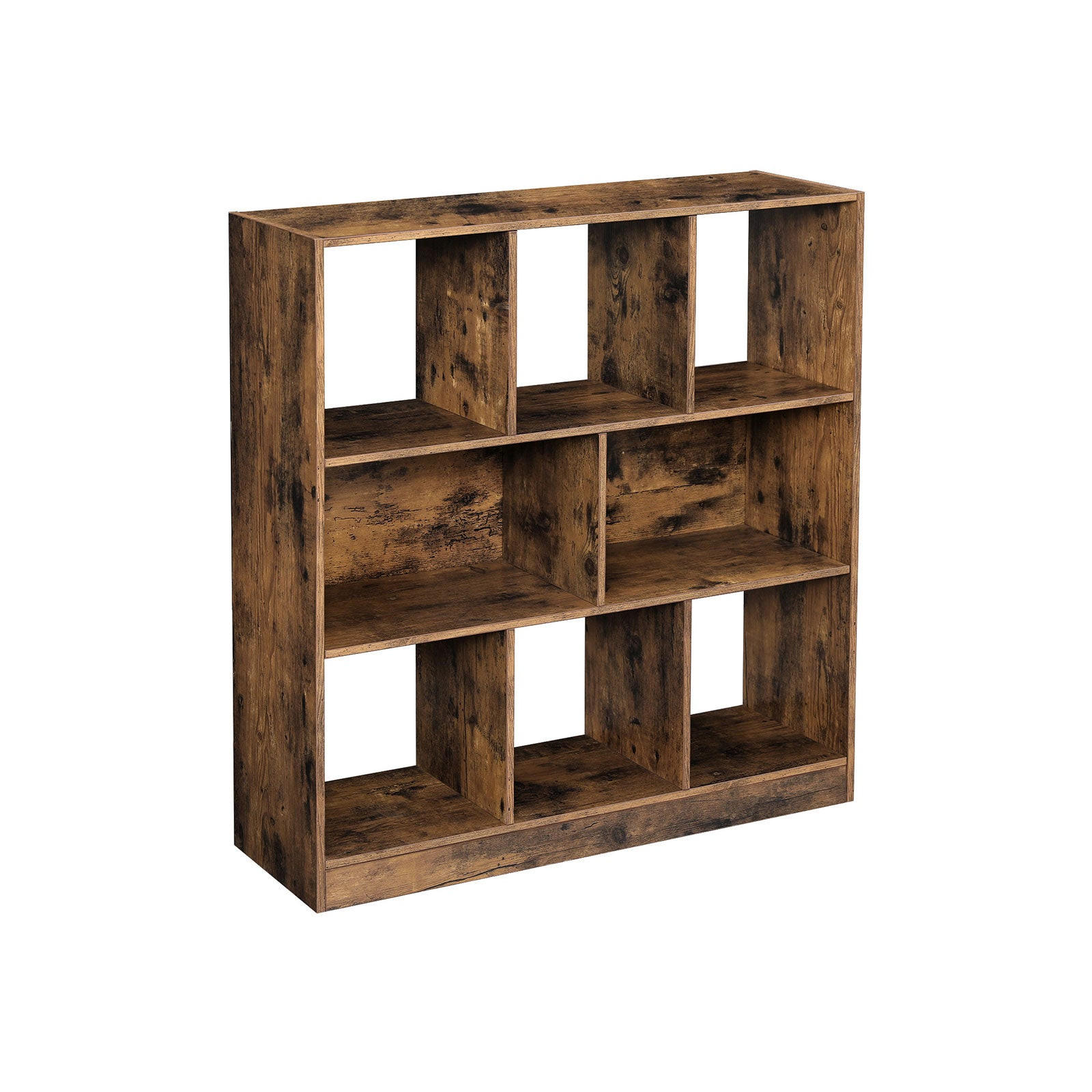 BÜCHERREGAL WÜRFELREGAL - Braun, Holzwerkstoff (30/100/97.5cm) - Hansiro